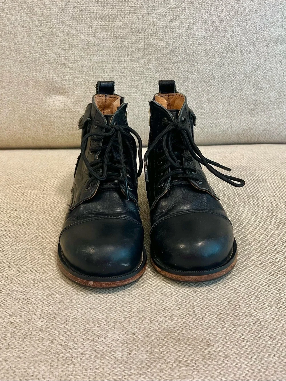 Mikoleon Heirloom Luxe Size 26 (9.5US) Full-Grain Leather YKK Zipper Boots Black